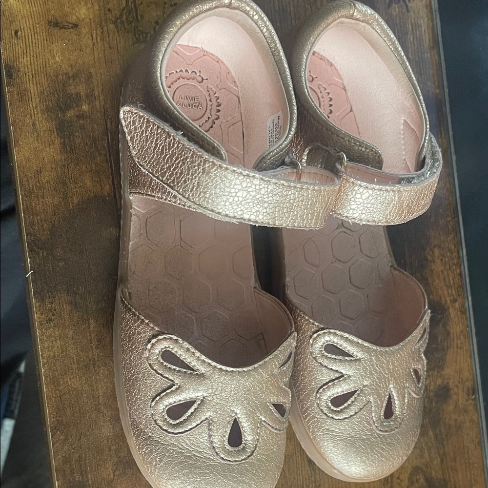 Livie & Luca Gold Kids Dress Shoes